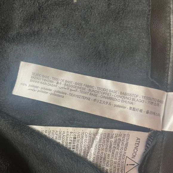 EUC Zara Black Faux Leather High-Waist Ankle Zip Pants - Picture 11 of 13